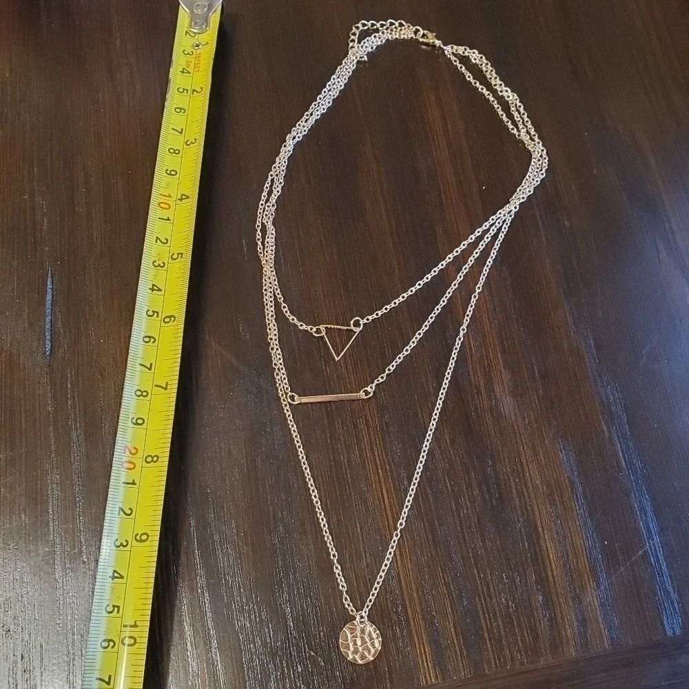 Multilayer Necklaces Triangle Fashion Jewelry